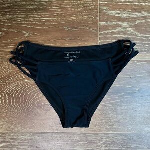 Abercrombie and Fitch Black Strappy Bikini Bottom